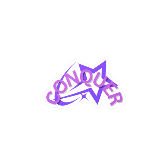 CONQUER sticker