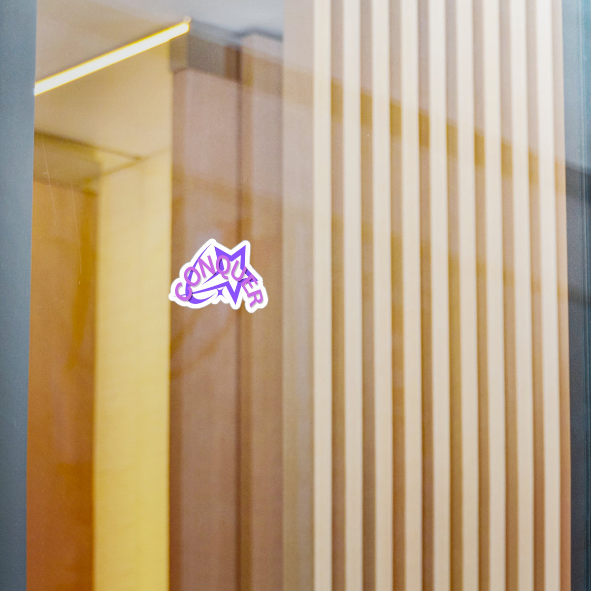 CONQUER sticker