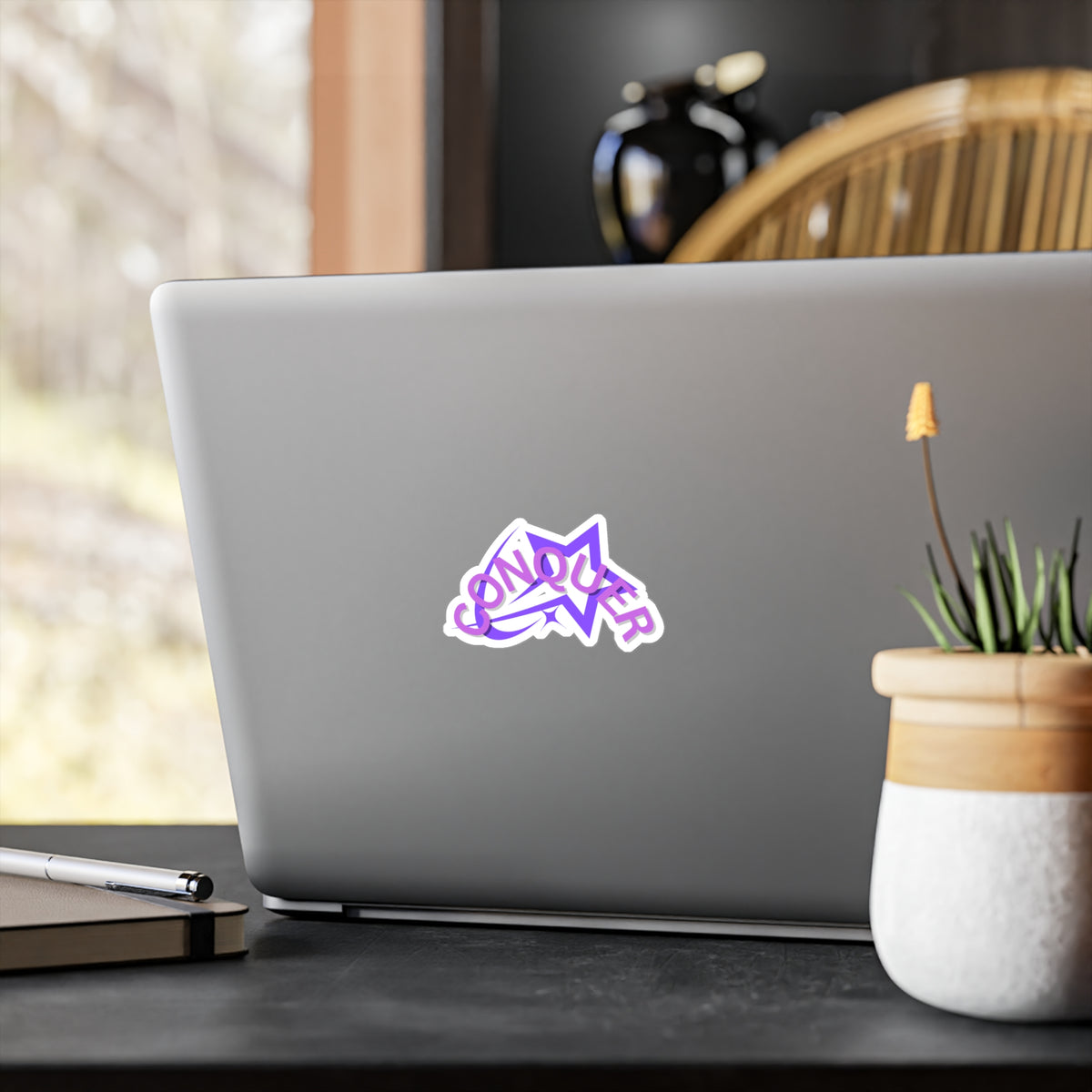 CONQUER sticker