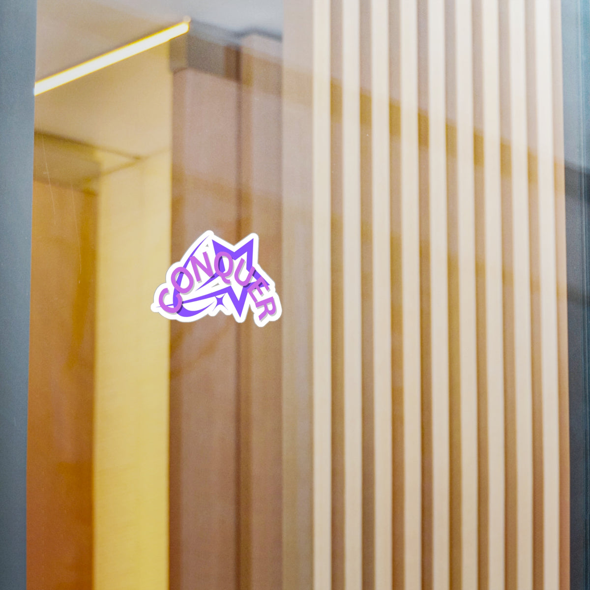 CONQUER sticker
